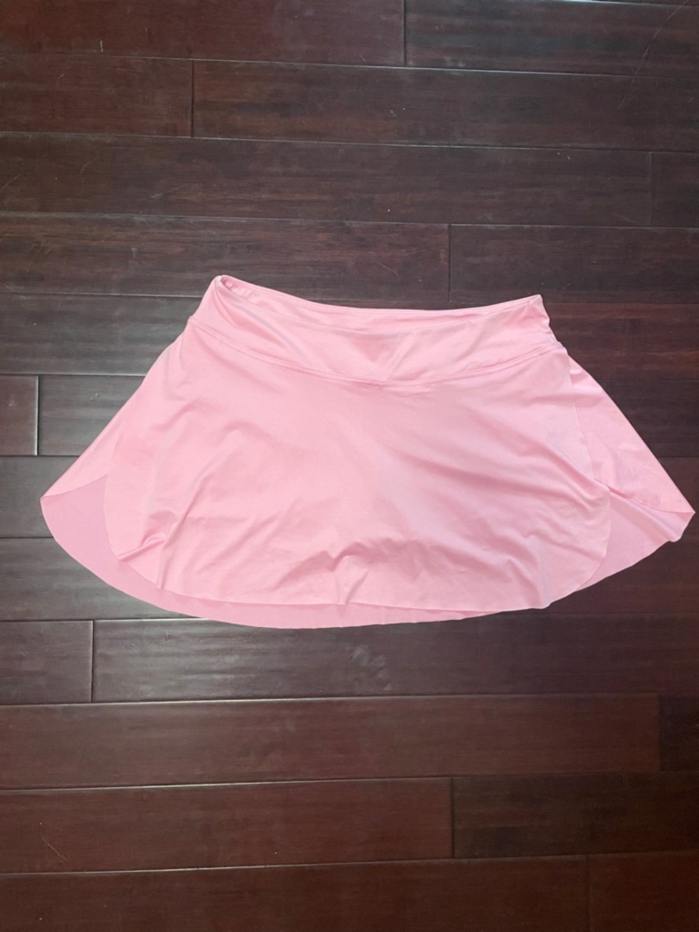 Pink Tennis Skort with Built In Shorts, Faux Wrap Athletic Skirt, XXL